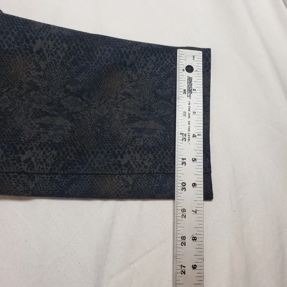 KUT from the Kloth Women Snakeskin Print Pants Size 12 Black Grey KP438MA4 - Picture 8 of 13